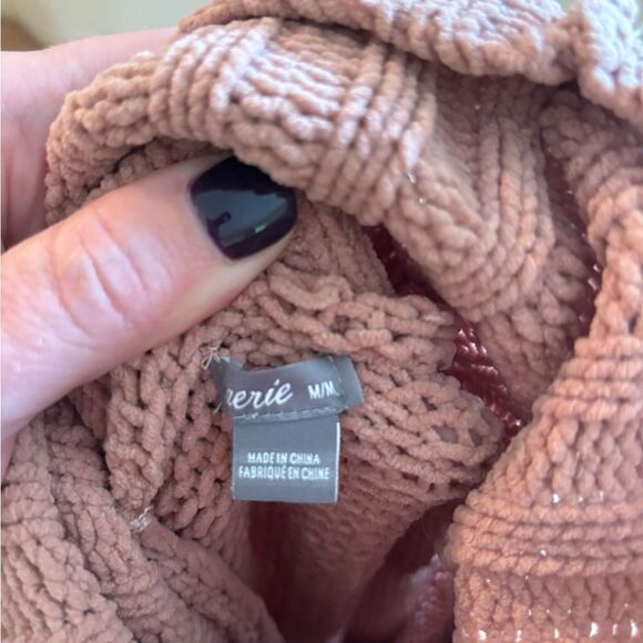 Aerie Mauve Cowl Neck Sweater Size M - Picture 5 of 5